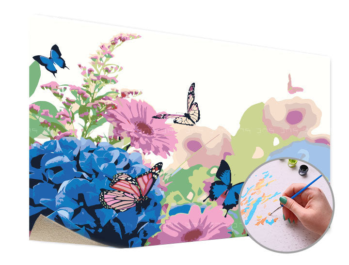 Paint by Numbers BETWEEN THE FLOWERS | Medium Difficulty — image 3