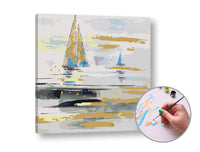 Paint by Numbers: Boats at Sea | Low Difficulty - image 1