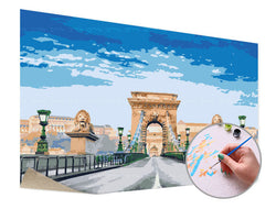 Paint by Numbers Bridge in Budapest – without frame