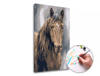 Paint by Numbers Brown Stallion | Low Difficulty — image 3