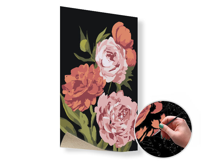 Paint by Numbers FLOWER GARDEN – without frame