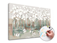 Paint by Numbers FLOWERS IN GLASS | Medium Difficulty — image 1