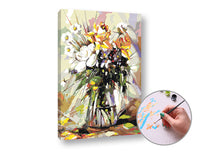Paint by Numbers LUCKY FLOWERS IN THE PASSION | medium difficulty | ARTMiE