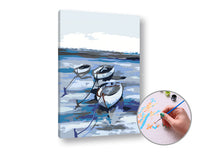 Paint by Numbers: Ships at Sea | Low Difficulty — image 1