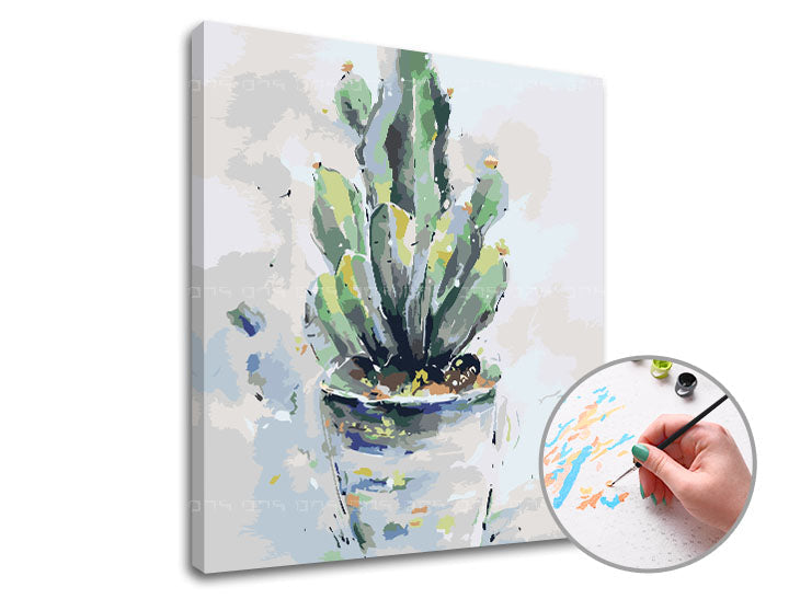 Paint by Numbers SUCULENT | Low Difficulty — image 1