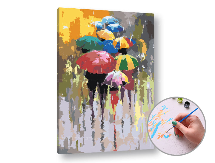 Paint by Numbers SUMMER RAIN | Low Difficulty - image 1
