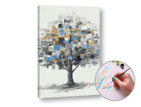 Paint by Numbers TREE IN THE MIST | Medium Difficulty — image 1