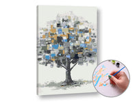 Paint by Numbers TREE IN THE MIST | Medium Difficulty — image 2