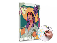 Paint by Numbers: Woman and Fruit | Low Difficulty — image 1
