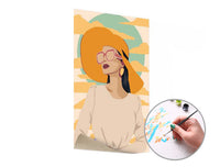 Paint by Numbers Woman in a Yellow Hat | Low Difficulty — image 2