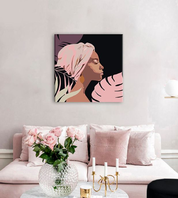 Paint by Numbers WOMAN | Low Difficulty SPECIAL BLACK EDITION — image 2