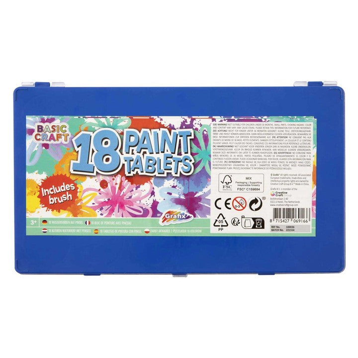 Paint Tablet 18 PCS with Brush, image 1