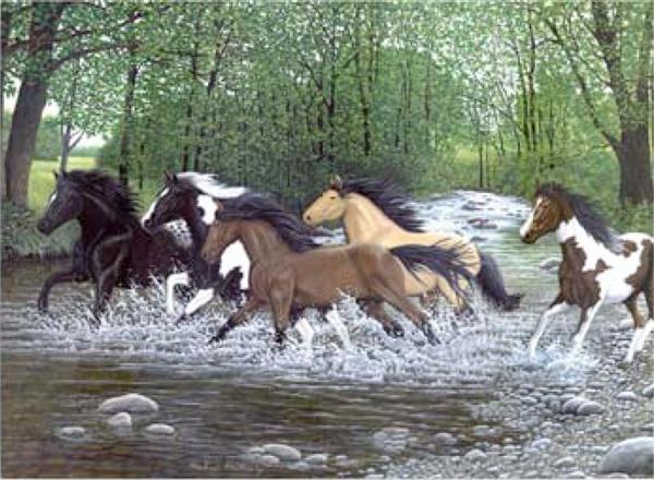 Painting Craft Set - Running Horses