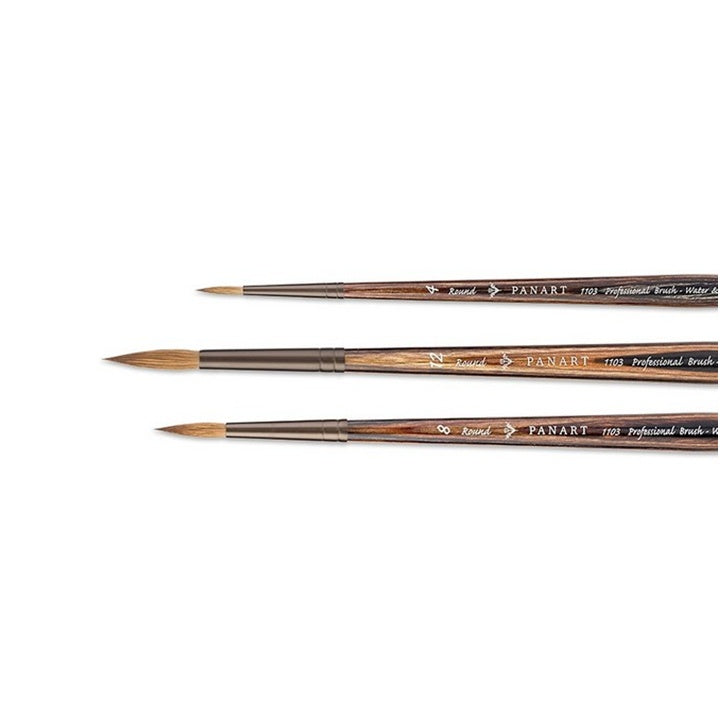 PanArt 1103 Round Watercolor Brush Made from Weasel Hair | various sizes