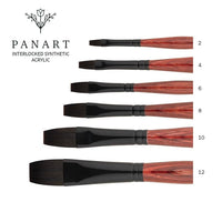 PanArt 3322 Flat Brush for Acrylic, various sizes, image 2