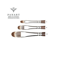PanArt 7741 Filbert Brush, Synthetic Mongoose Bristles | Various Sizes