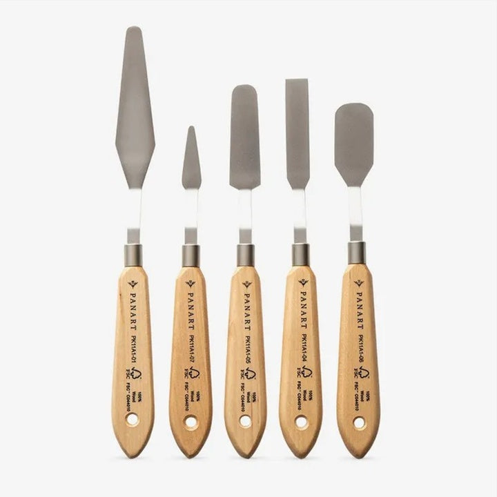PanArt Set of 5 Painting Spatulas, image 1
