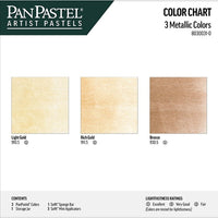 PanPastel Golden Metallic Pastels Set of 3, image 2