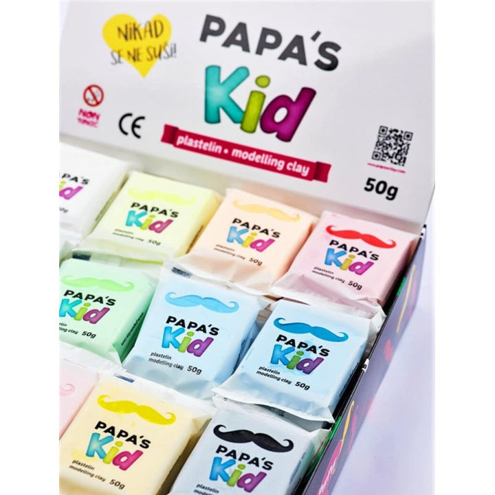 Papa's Kid Modeling Clay for Kids, Box of 48 x 50 g - image 2