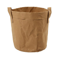 Paper and Faux Leather Storage Bag for Decorating