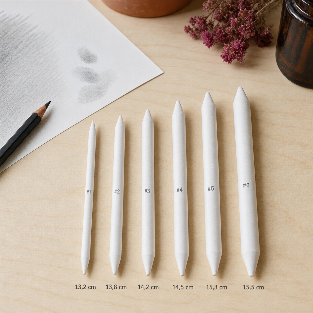 Paper Blending Stump for Shading, 13.2–15.5 cm