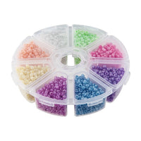 Pastel Beads for Crafting, 8 x 15 g