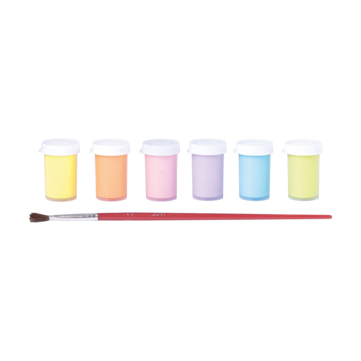 Pastel Poster Paint Set JOVI 6 x 15 ml with Brush