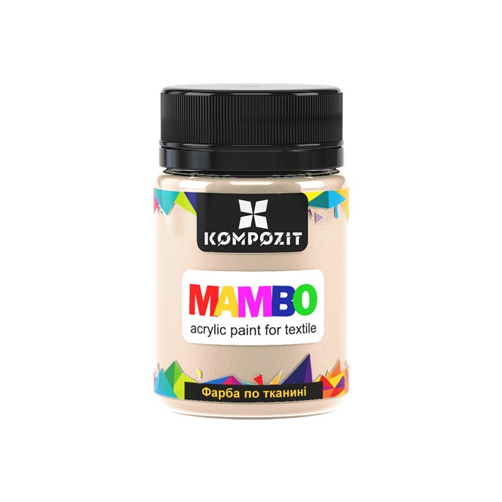 MAMBO Пастелна акрилна боя за текстил и кожа 50ml — изображение 3