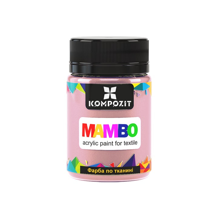 MAMBO Пастелна акрилна боя за текстил и кожа 50ml — изображение 5