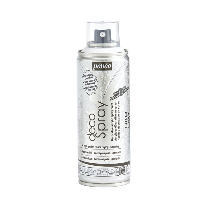 Pebeo Acrylic Chalk Paint Spray, 200 ml, White — image 1