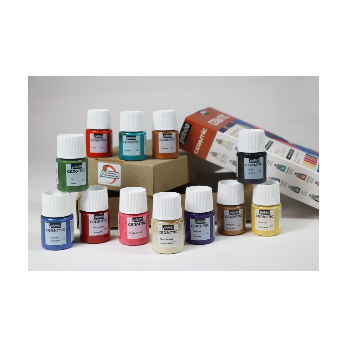 Pebeo Ceramic Paint Set 12 x 20 ml