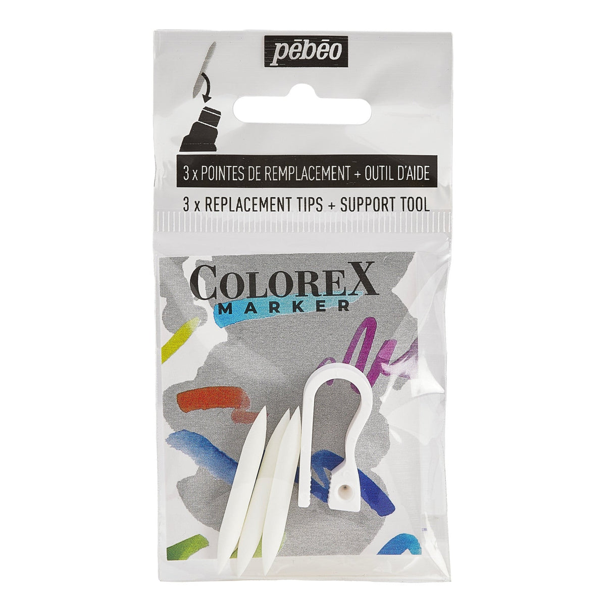 PEBEO Colorex Replacement Brush Nibs 1 mm – 3 pcs
