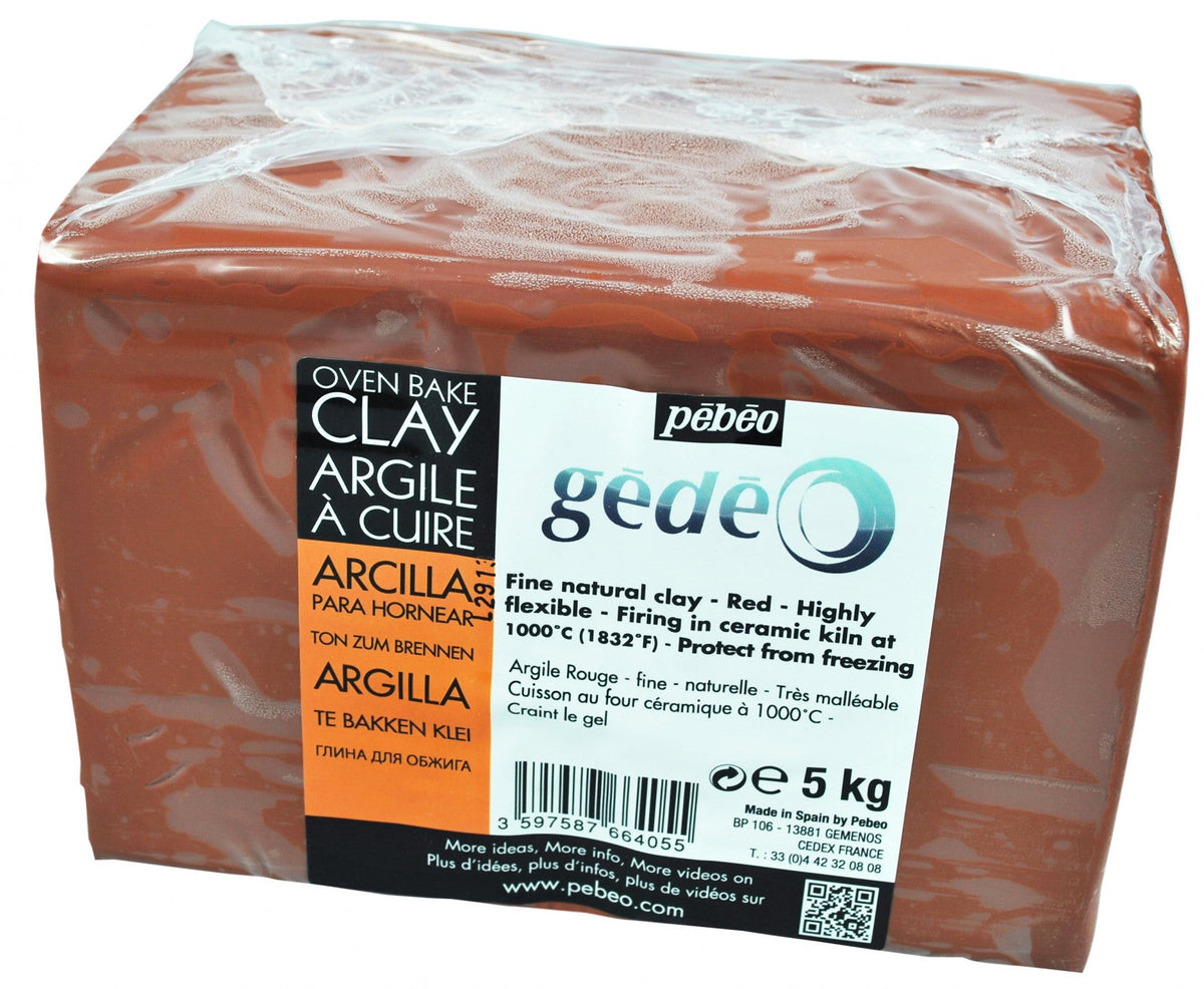 PEBEO Gédéo Self-Hardening Clay 5 kg Red – 5 kg red