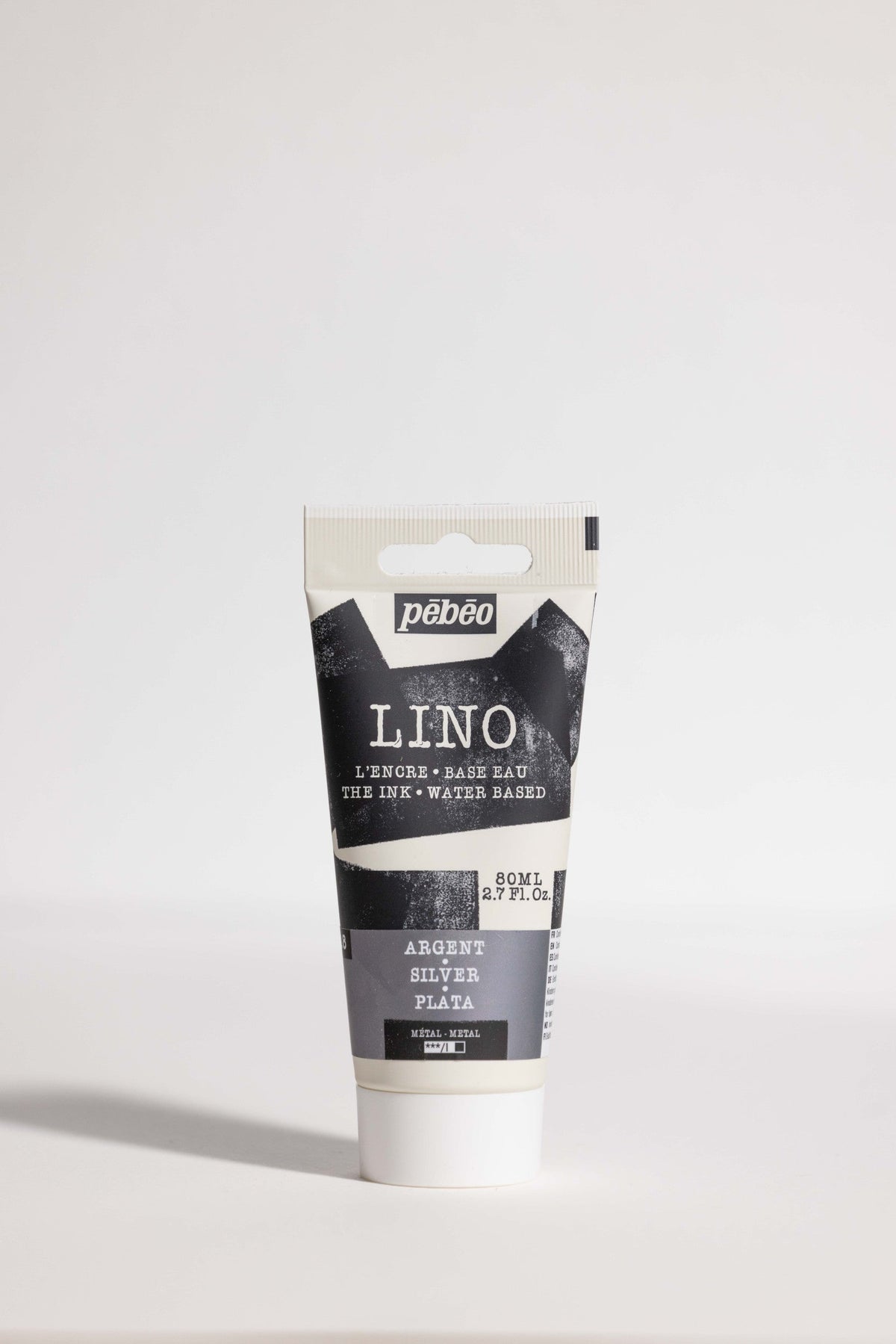 Pebeo Linocut Printing Ink 80 ml – Silver