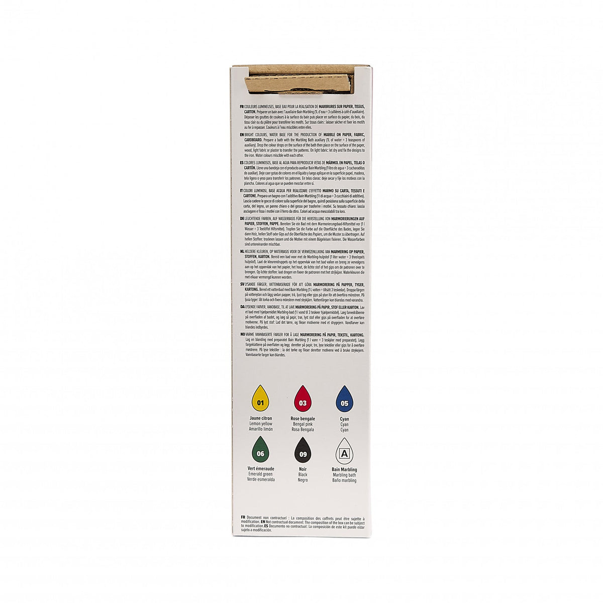 Pebeo Marbling Set of Marbling Colors 6 x 20 ml