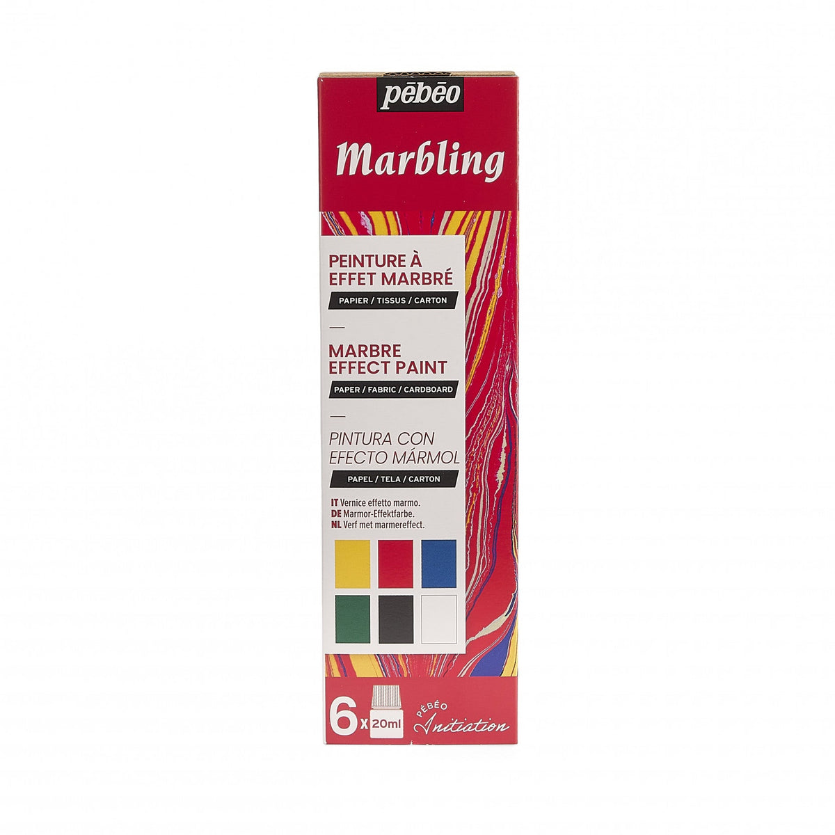 Pebeo Marbling Set of Marbling Colors 6 x 20 ml