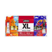 Pebeo Oil Paint Set STUDIO XL, 10 x 20 ml + Brush - image 1