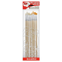 Pebeo Painting Brushes, Set of 8 [950350]