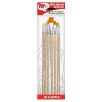 Pebeo Painting Brushes, Set of 8
