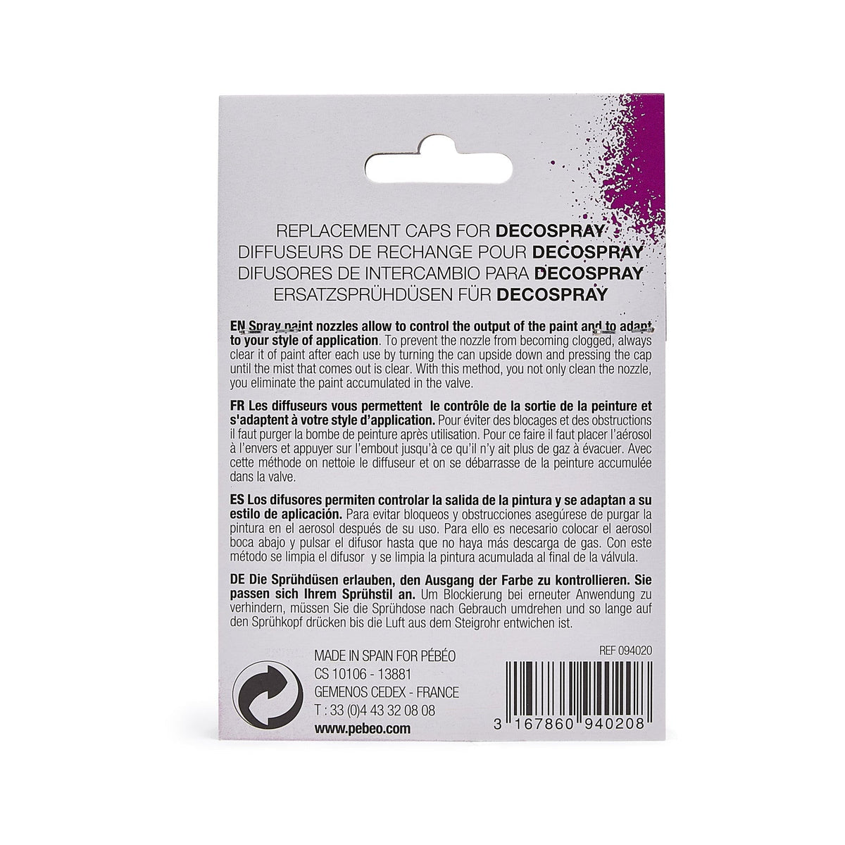 Pebeo Replacement Spray Nozzle Set of 5