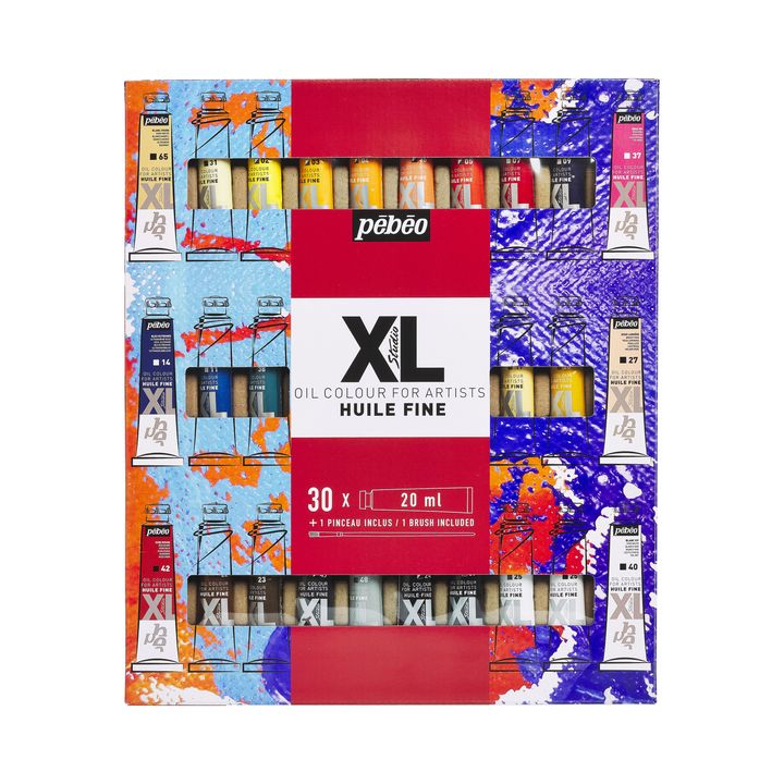 Pebeo STUDIO XL Set of Oil Paints 30x20 ml + 1 Brush — image 1