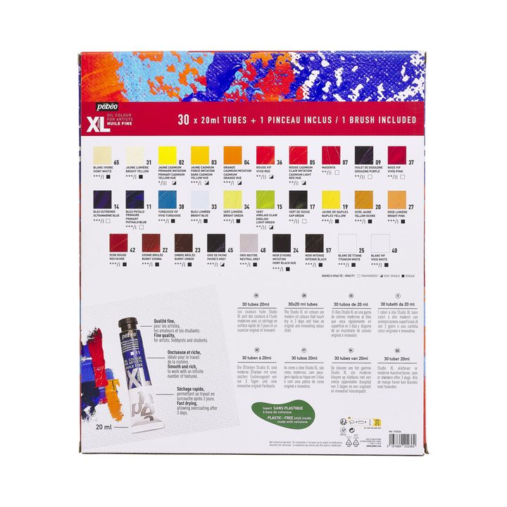 Pebeo STUDIO XL Set of Oil Paints 30x20 ml + 1 Brush — image 3