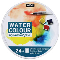 Pebeo Watercolor Set in a Metal Box – 24 pcs
