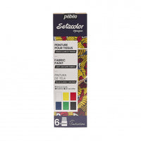 Pebeo Setacolor Opaque Fabric Paint Set 6 x 20 ml