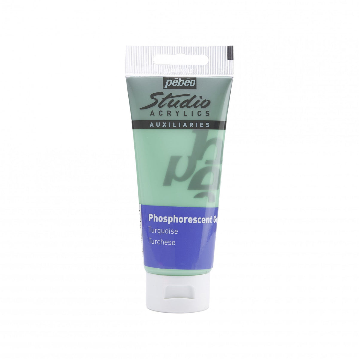 Pebeo Studio Acrylic Gel 100 ml Phosphorescent Turquoise
