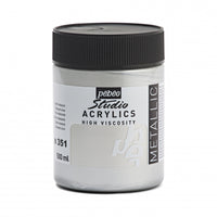 Pebeo Studio Acrylic Paint 500 ml – Silver