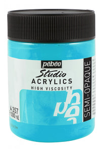 Pebeo Studio Acrylic Paint 500 ml – Iridescent Blue-Green