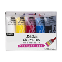 PEBEO Studio Acrylics acrylic paint set 5 x 100 ml