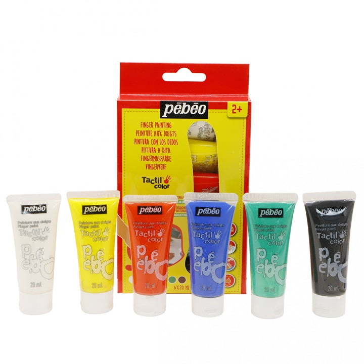 Pebeo Tactilcolor Finger Paints, 6 x 20 ml — image 2