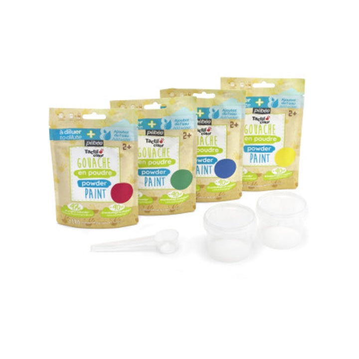 Pebeo Tactilcolor Powder Gouache, 4 x 100 g — image 1